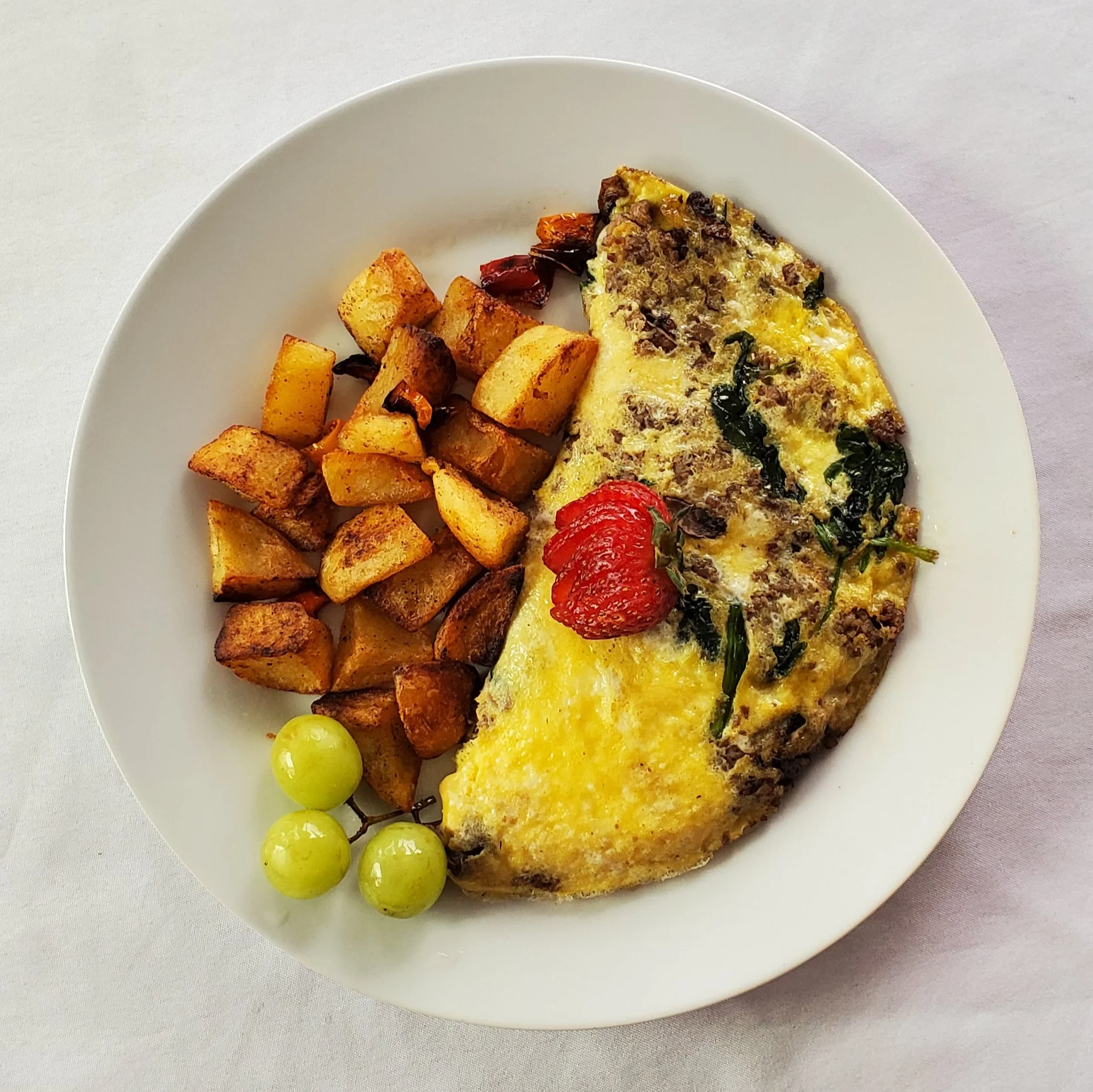 swiss omelet with mountain potatoes at the sky view inn